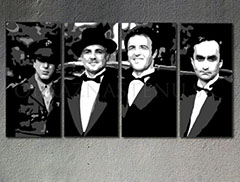 Kézzel festett vászonképek POP Art Corleone Family  cor 