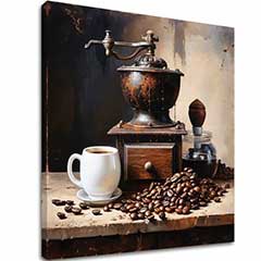 Kávé festmények a konyhában művészi élvezet