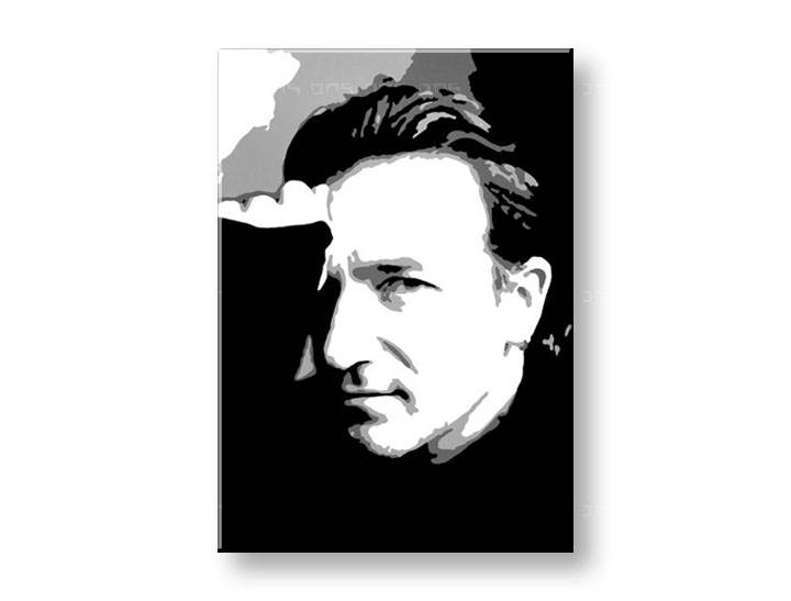 Kézzel festett vászonképek POP Art Bono-U2  bono 
