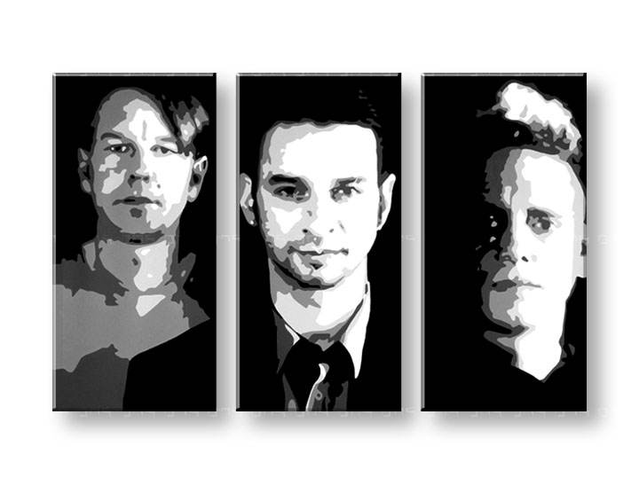 Kézzel festett vászonképek POP Art Depeche Mode  000 dep 