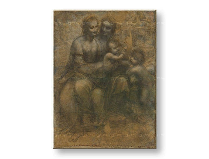 Vászonkép VIRGIN AND CHILD WITH SAINT ANNE- Leonardo da Vinci 