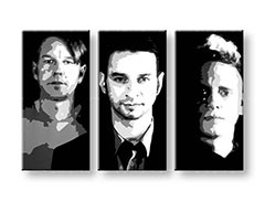 Kézzel festett POP Art kép Depeche Mode 120x80 cm dep/24h 