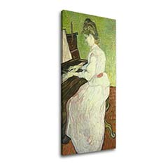 Vászonkép Kedvezmény 60% Vincent van Gogh-Marguerite Gachet pri klavíri 20x40cm