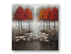 Kézzel festett kép FÁK 70x70 cm 