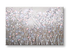 Kézzel festett kép VIRÁGOK 90x60 cm 