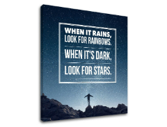 Motivációs vászonképek When it rains