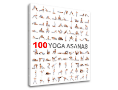 Motivációs vászonképek 100 Yoga asanas