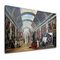 Vászonkép Hubert Robert - Grande Galerie du Louvre