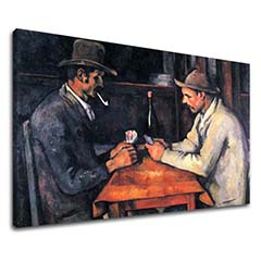 Vászonkép Paul Cézanne - Kártyázók