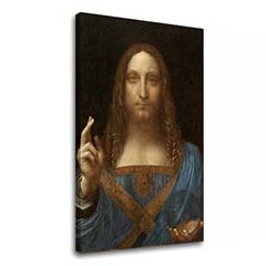 Vászonkép Leonardo da Vinci - Salvator Mundi