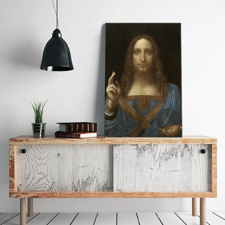 Vászonkép Leonardo da Vinci - Salvator Mundi