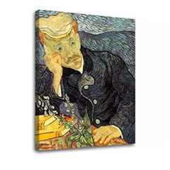 Vászonkép Vincent van Gogh - Dr. Gachet portré