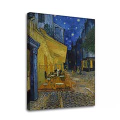 Vászonkép Vincent van Gogh - Café Terrace at Night