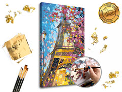 Festés számok szerint PREMIUM GOLD - Eiffel Tower 