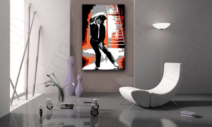 Kézzel festett vászonképek POP Art Michael Jackson  mj4 