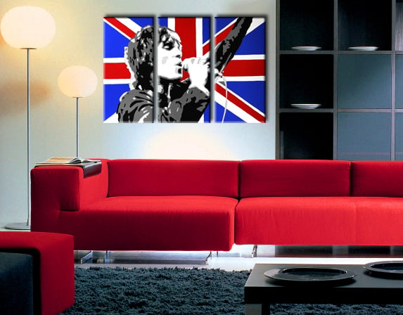 Kézzel festett vászonképek POP Art Ian Brown 3 részes   ib4