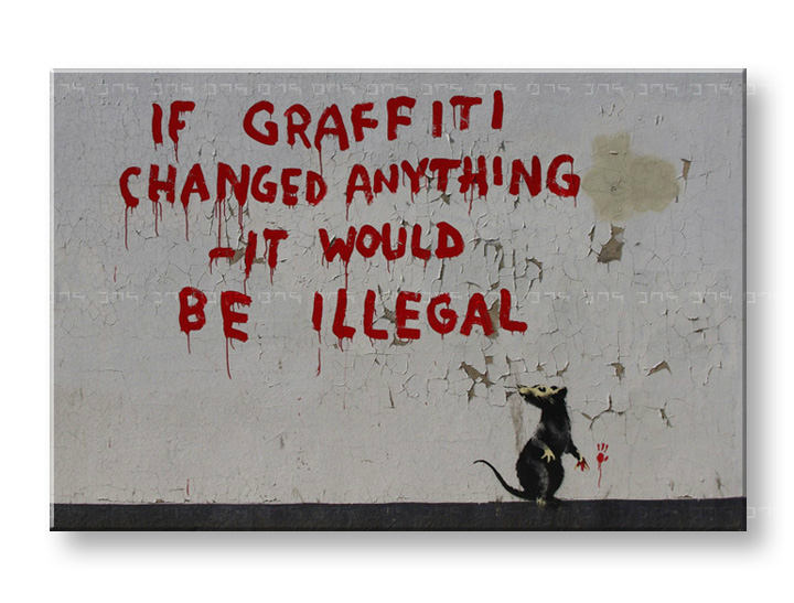 Vászonkép Street Art - Banksy 