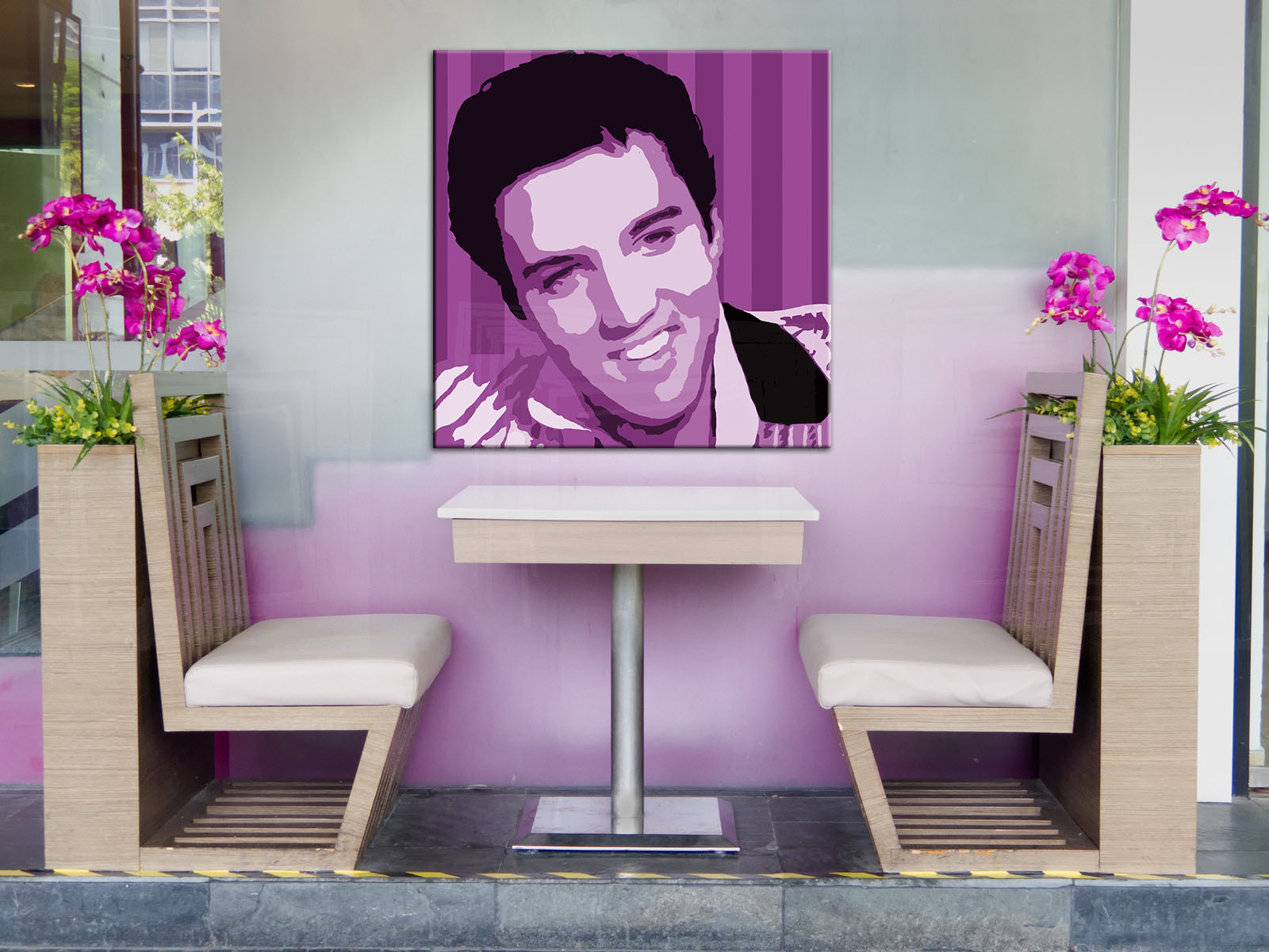 Kézzel festett vászonképek POP Art Elvis Presley 1 részes   el4