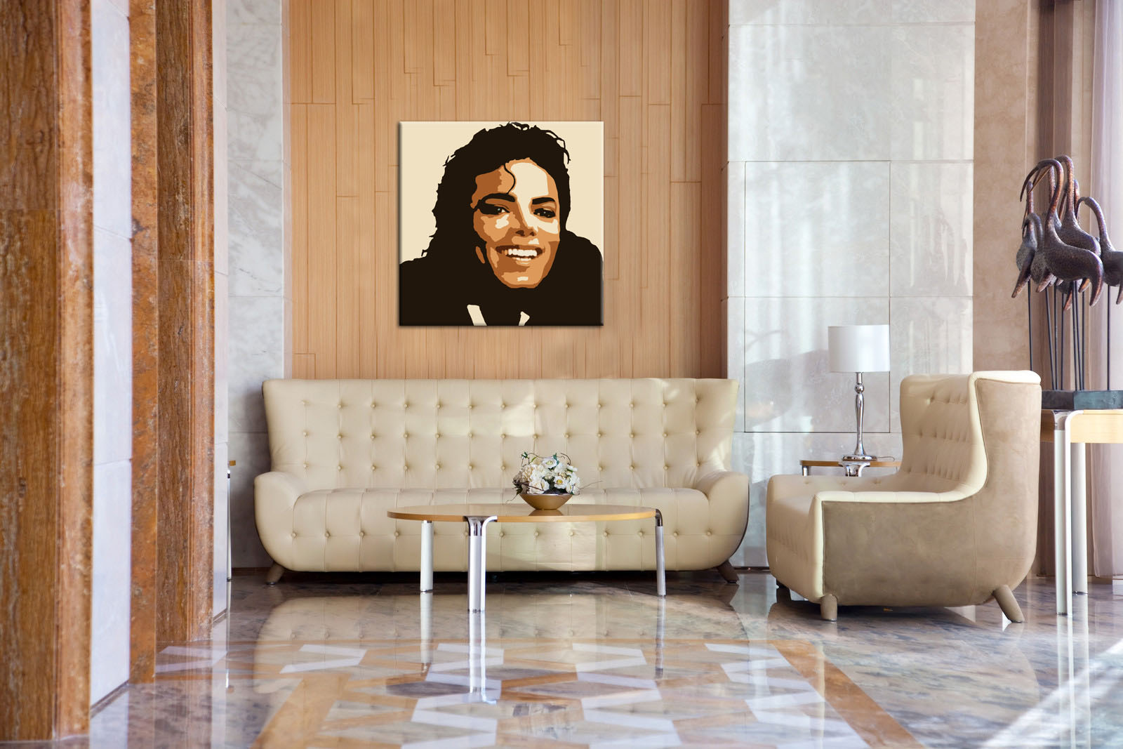 Kézzel festett vászonképek POP Art Michael Jackson 1 részes   mj6
