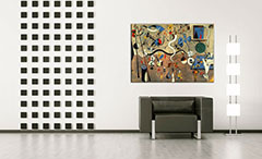 A kép vásznon CARNIVAL OF HARLEQUIN - Joan Miro REP071