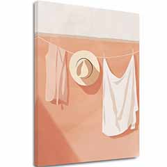 A kép vásznon Fehér vászon - Minimalista design