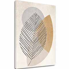 A képet vásznon Gentle Leaf - Minimalista dekoráció