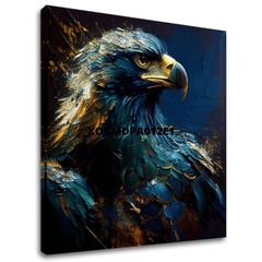 Dekoratív festmény vászonra - PREMIUM ART - Wilderness's Fearless Hunter | 60x60 cm