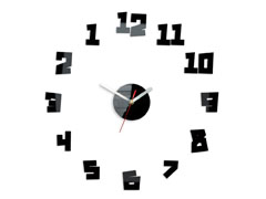 Modern falióra CRAZY CLOCK  BACK IN TIME NH030