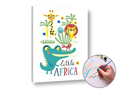 Festés a számok szerint LITTLE AFRICA | alacsony nehézség
