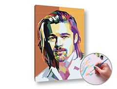 Festés számok szerint BRAD PITT | alacsony nehézség