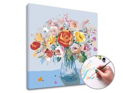 Festés számok szerint SZÍNES FELÜLET | alacsony nehézség