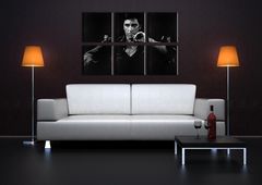 Festett POP ART falfestmény SCARFACE-AL PACINO 210x140 cm