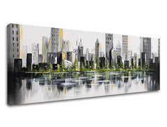 Festmény vászonra CITY 130x55 cm