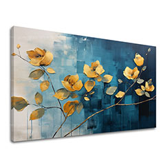 Időtlen elegancia vásznon Absztrakt virágok a modern világban | 40x60 cm