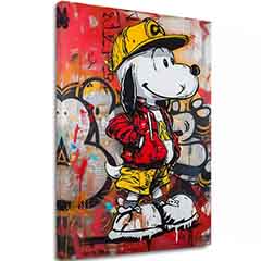 Kép COOL SNOOPY vászonra | Festett struktúra