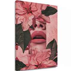 Kép FLORAL LIPS | Olasz vászon