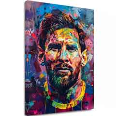 Kép MESSI VIBES vászonra | Festett struktúra