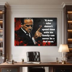 Kép THE GODFATHER vászonra | Személyre szabott idézet PAPILORA