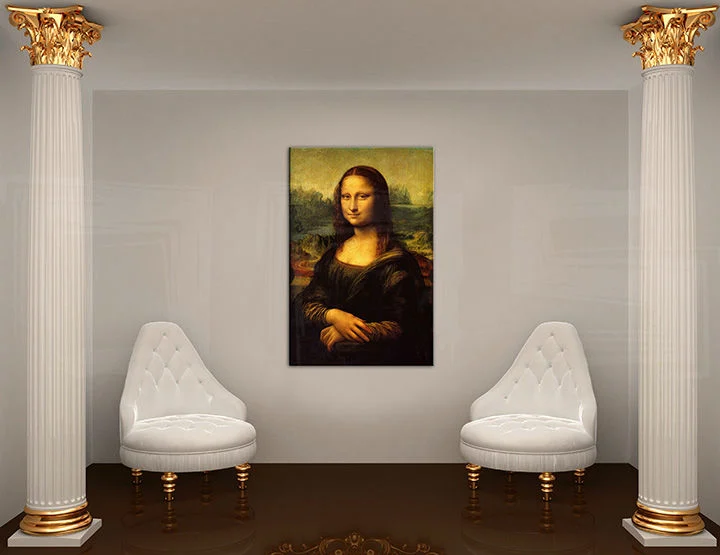 Kép vászonra MONA LISA – LEONARDO DA VINCI Kedvezmény 60 % 100x60 cm