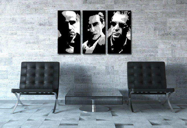 Kézzel festett POP ART festmény GODFATHER 120x80 cm 120x80 cm