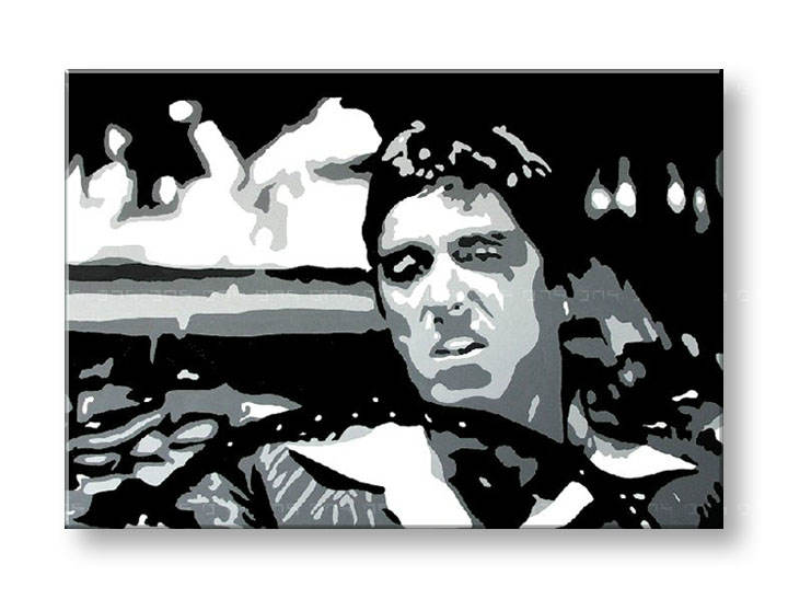 Kézzel festett vászonképek POP Art AL PACINO  al13 