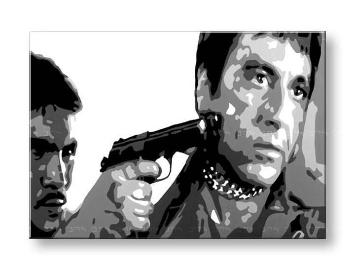 Kézzel festett vászonképek POP Art AL PACINO  al20 