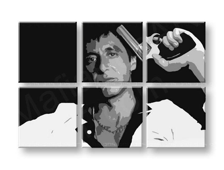 Kézzel festett vászonképek POP Art Scarface - AL PACINO  al38 