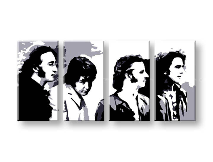 Kézzel festett vászonképek POP Art Beatles  bea5 