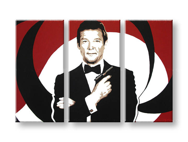 Kézzel festett vászonképek POP Art James Bond  bond 