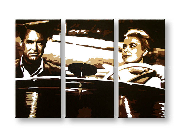 Kézzel festett vászonképek POP Art James Bond  bond1 