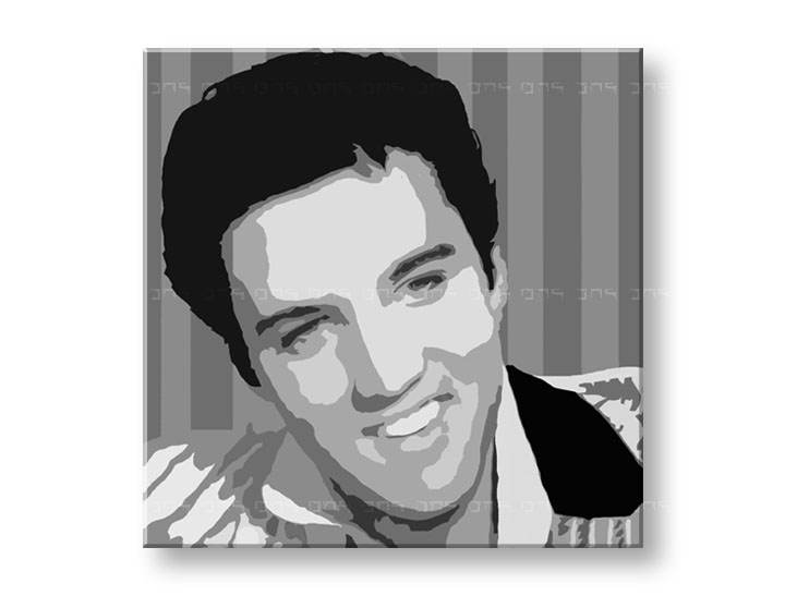 Kézzel festett vászonképek POP Art Elvis Presley  el3 