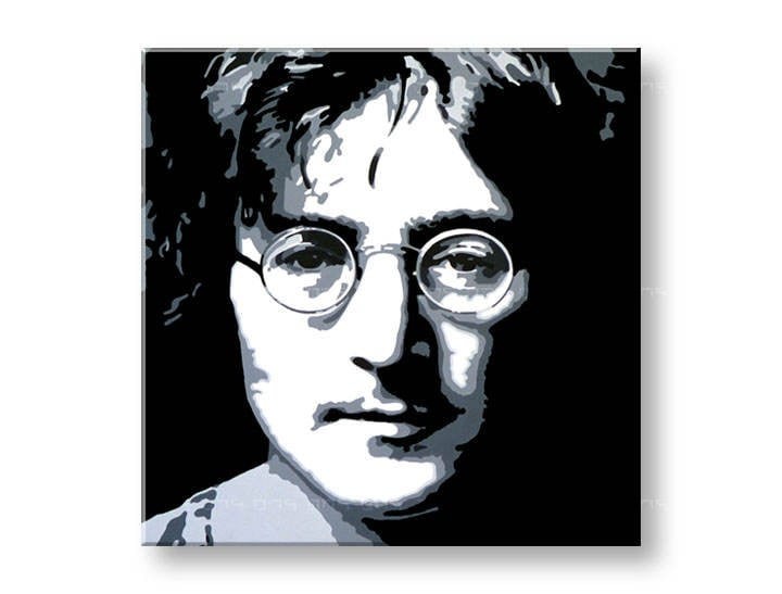 Kézzel festett vászonképek POP Art John Lennon  jl 