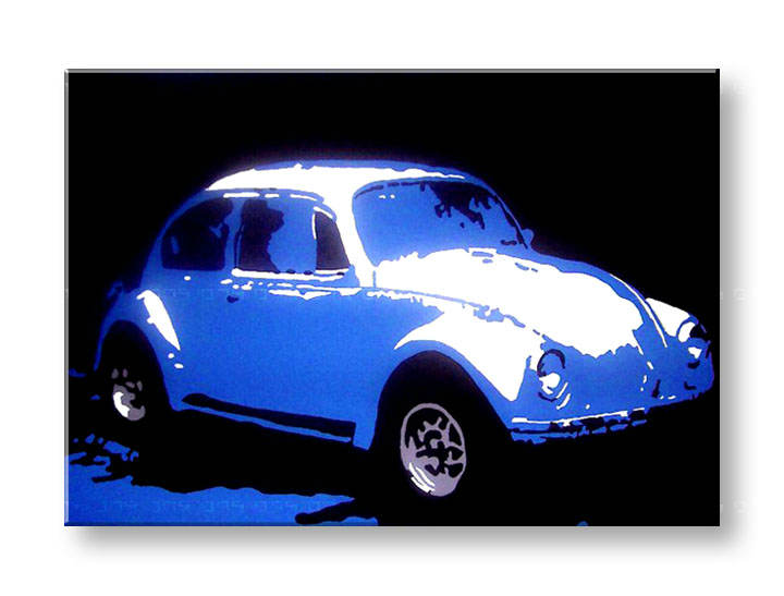 Kézzel festett vászonképek POP Art Volkswagen Beetle  k 