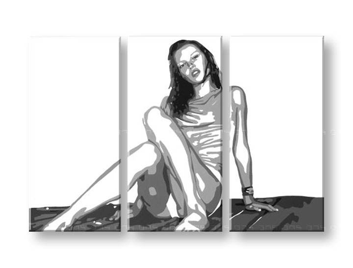 Festett POP Art kép -21% Kedvezmény Kate Moss "24 órán belül" 120x80cm km2 